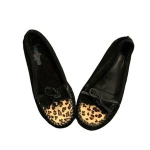 Leopard Print Minnetonka Women’s Mocassins